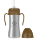 Grosmimi Stainless Straw Cup 200ml Gold brown