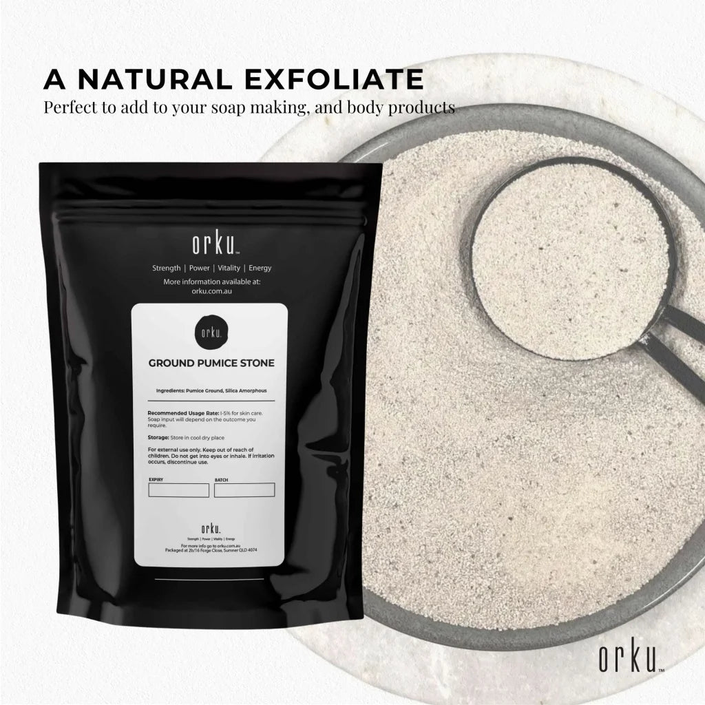 Ground Pumice Stone Granular Powder 1Kg Eco Exfoliant Body