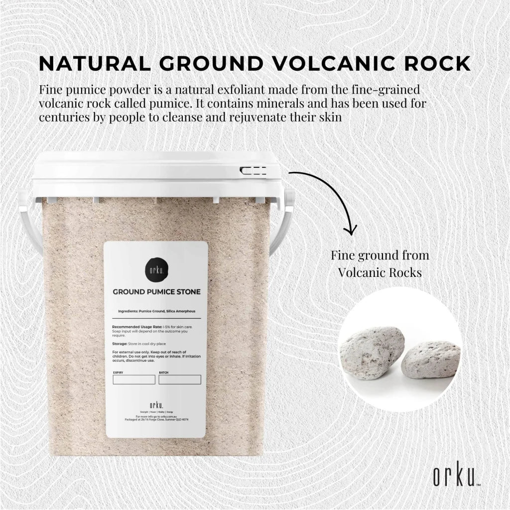 Ground Pumice Stone Granular Powder Tub 1.3Kg Exfoliant