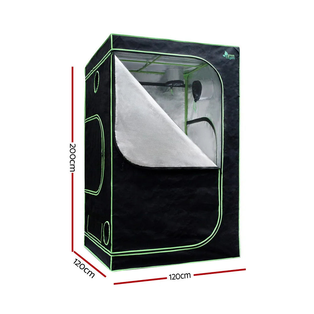Grow Tent 1000W LED Grow Light 120x120x200cm Mylar with 4’’