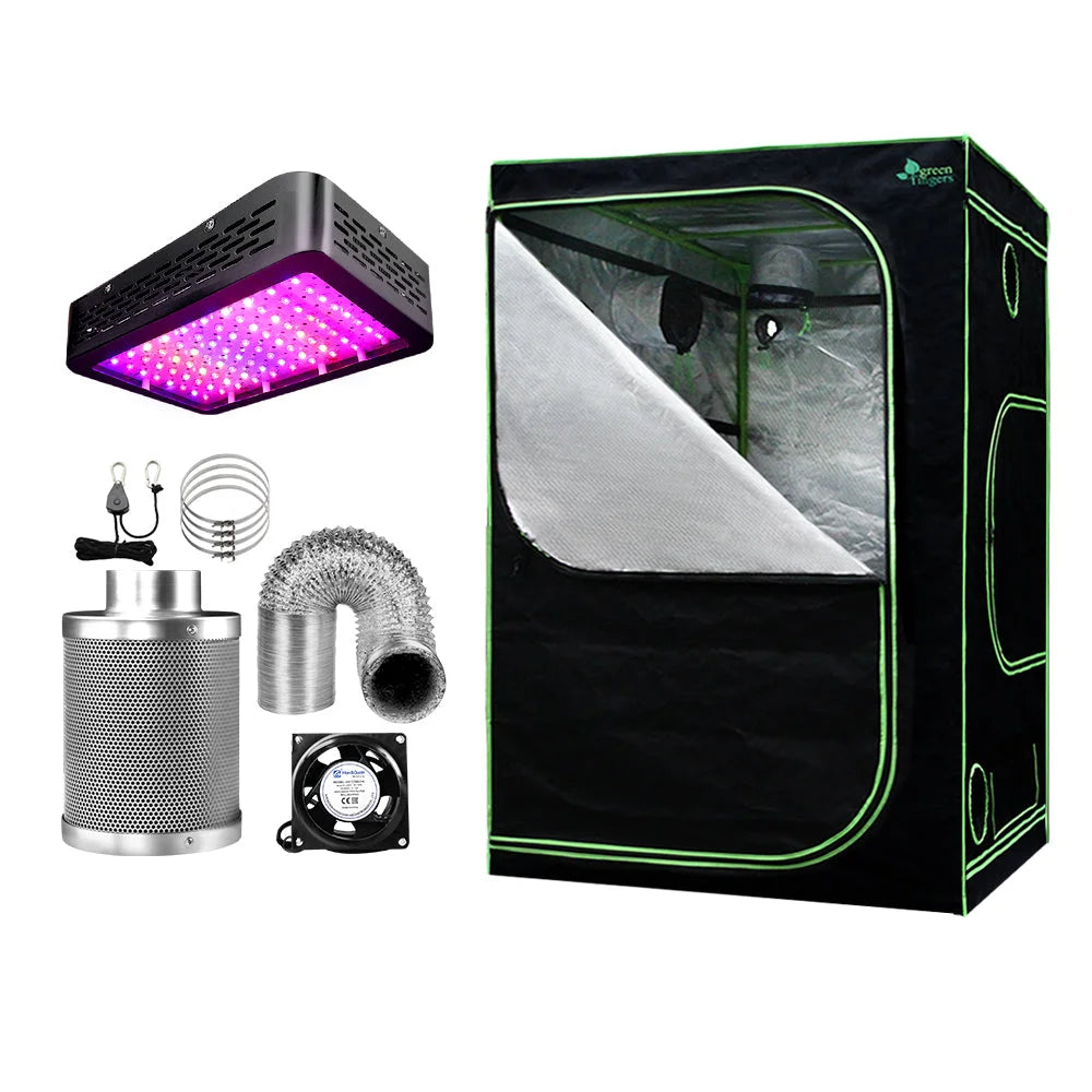 Grow Tent 1000W LED Grow Light 150x150x200cm Mylar 6’’
