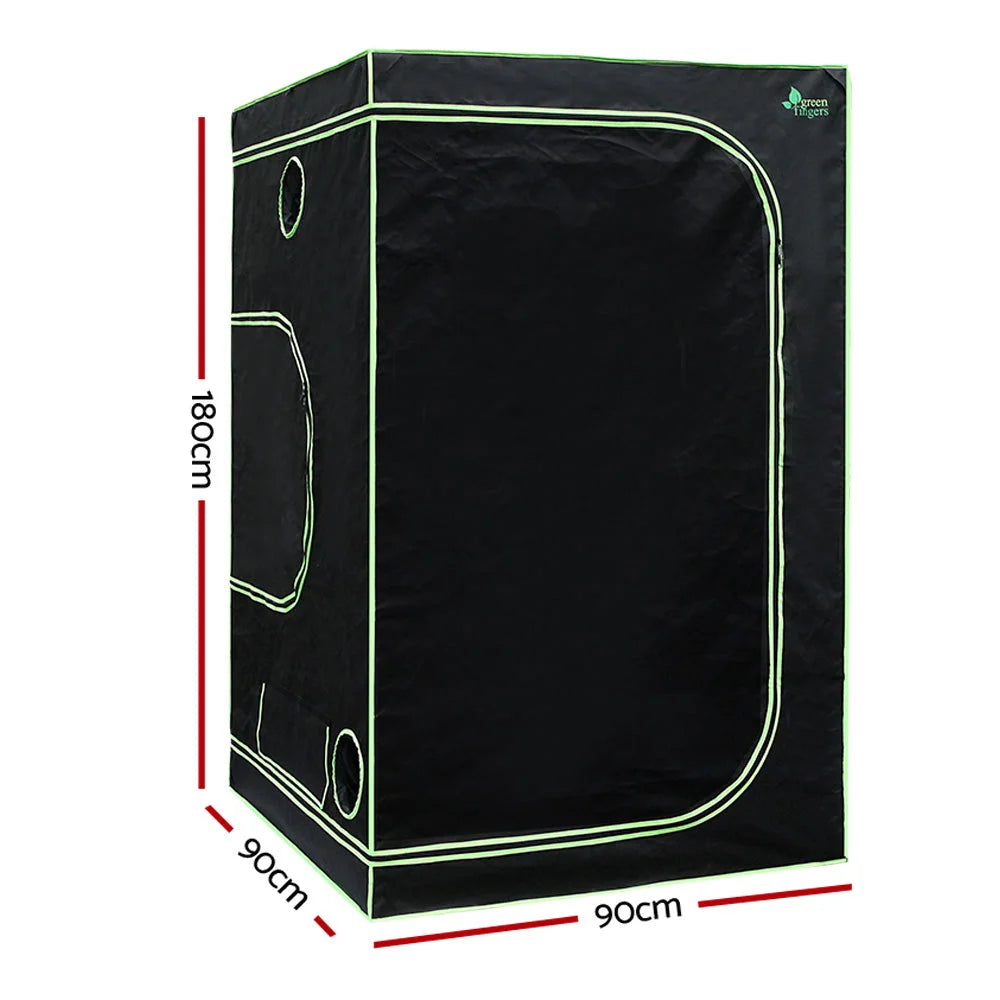Grow Tent 1000W LED Grow Light 90x90x180cm Mylar with 6’’
