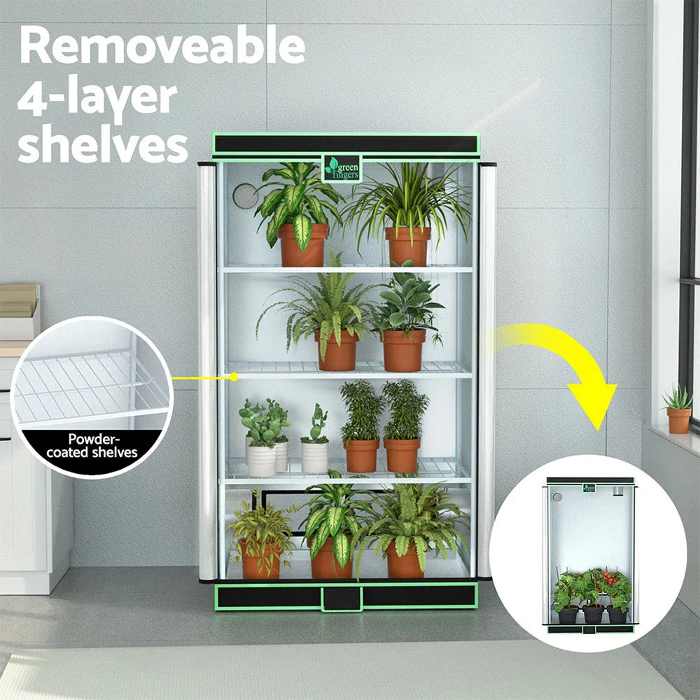 Grow Tent 100x60x180cm 4 Tiers Kit Hydroponics Indoor Grow