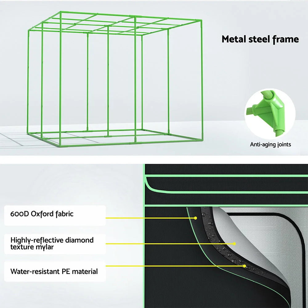 Grow Tent Kit 200x200x200cm Hydroponics Indoor System 725