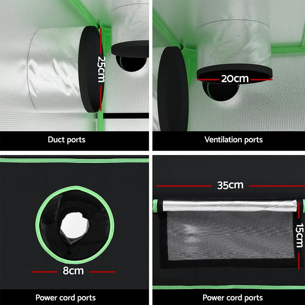 Grow Tent Kit 200x200x200cm Hydroponics Indoor Grow System