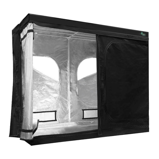 4m grow tent kits with caster wheels and side handle rail