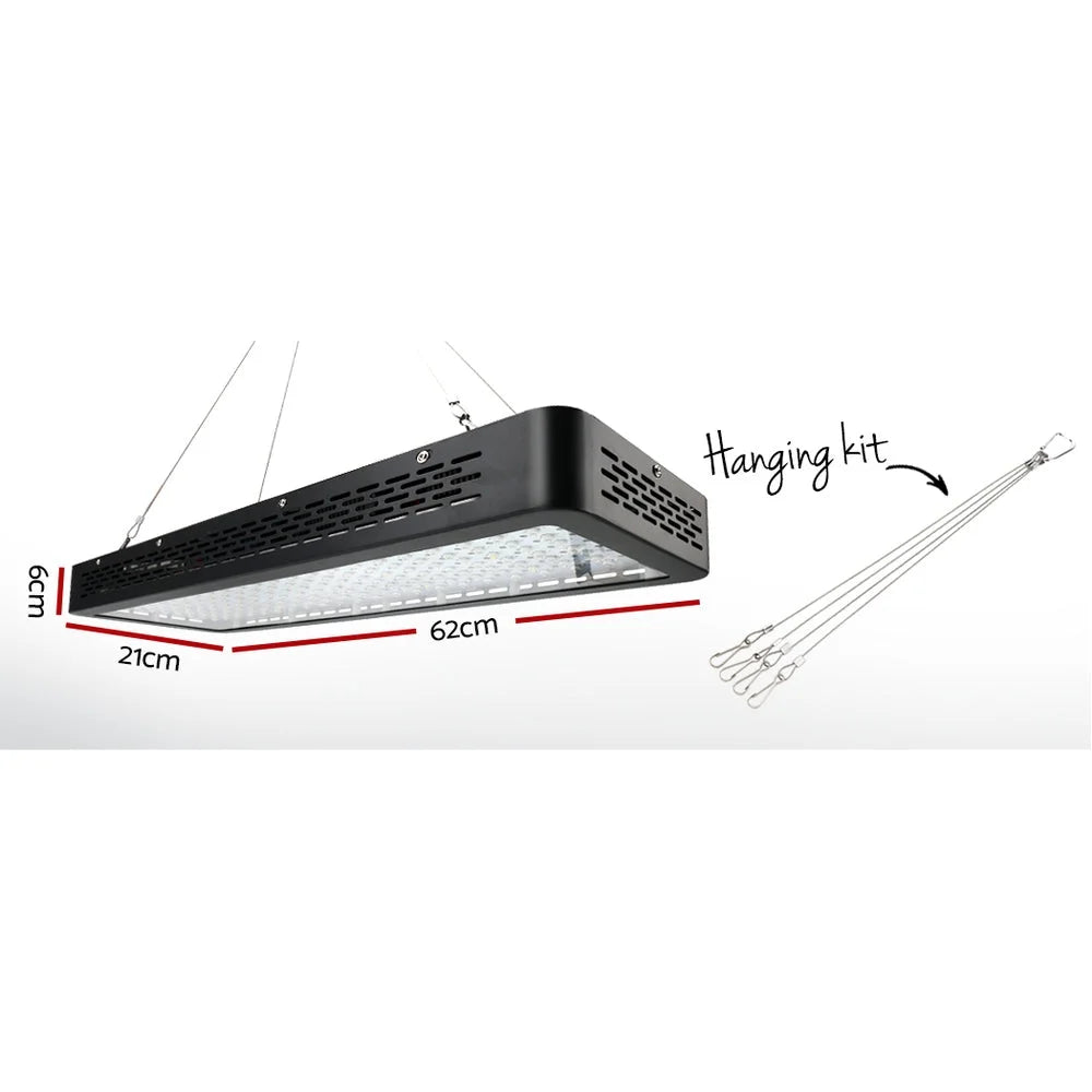 Tent With 2000W LED Grow Light 120x120x200cm Mylar Ventilation