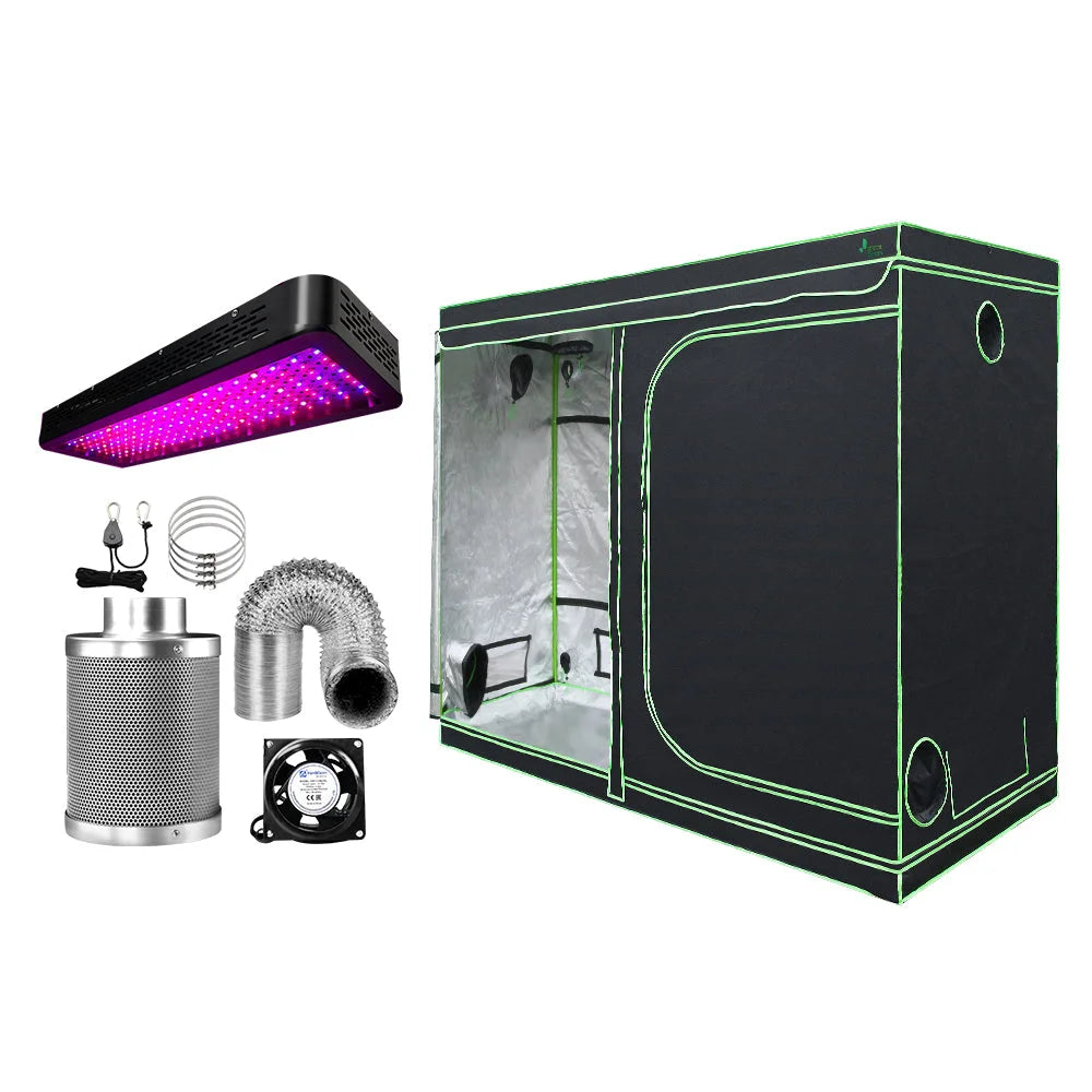 Grow Tent with 2000W LED Light 240X120X200cm Mylar