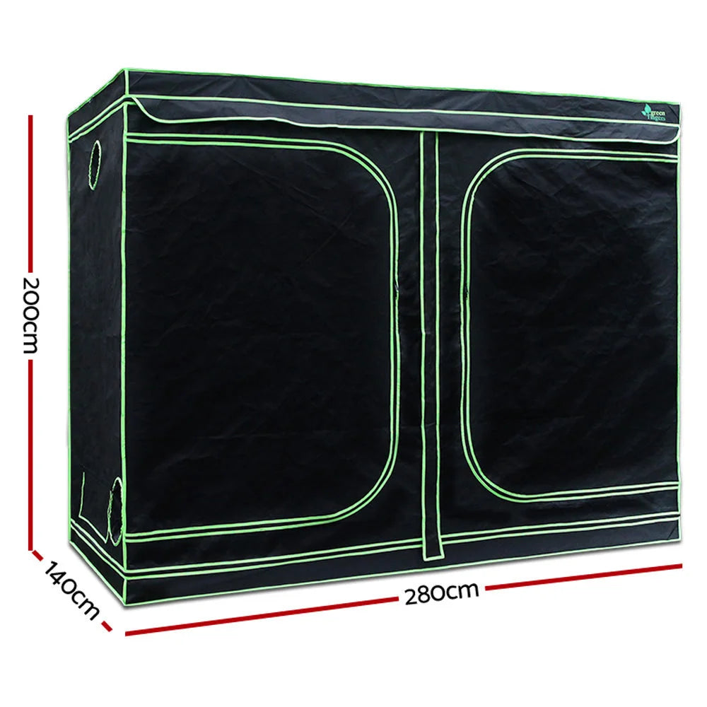 Grow Tent with 2000W LED Grow Light 280X140X200cm Mylar 6’’