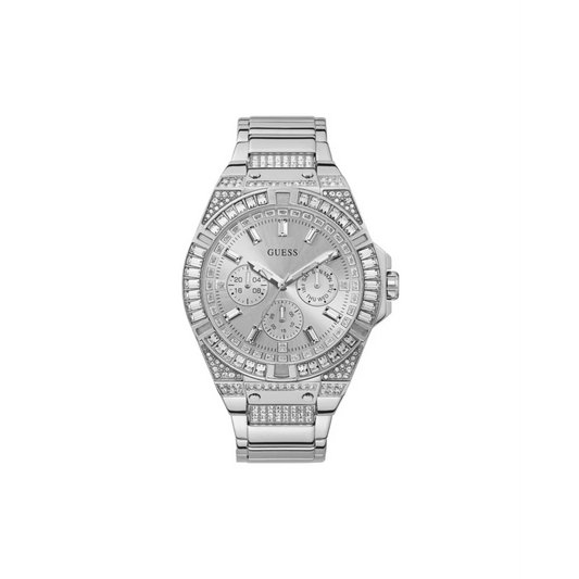 Guess Men’s Silver Stainless Steel Watch - One Size
