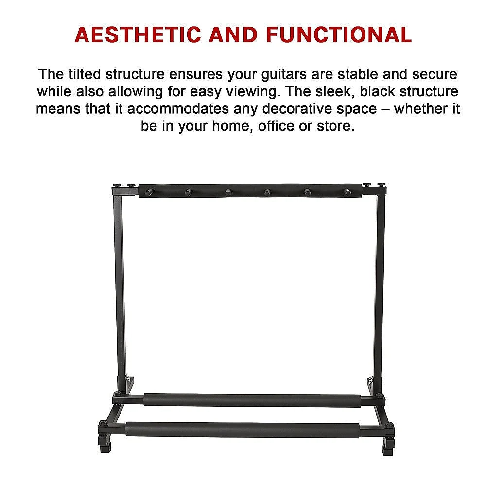 Guitar Stand 5 Holder Guitar Folding Stand Rack Band Stage