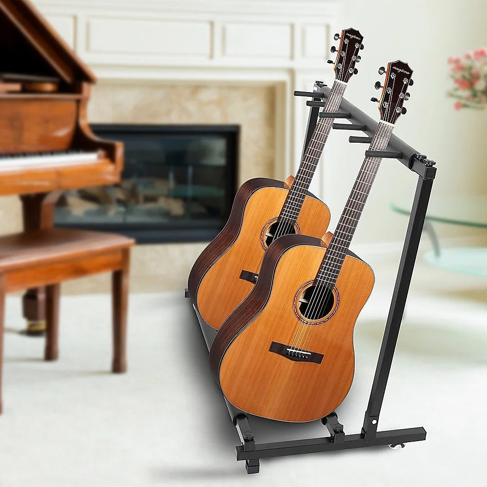 Guitar Stand 5 Holder Guitar Folding Stand Rack Band Stage