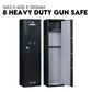 Gun Safe 8 Firearm Rifle Storage Lockbox Steel Cabinet