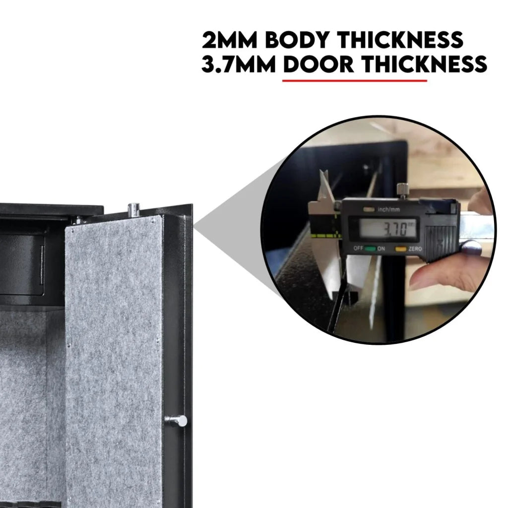Gun Safe 8 Firearm Rifle Storage Lockbox Steel Cabinet