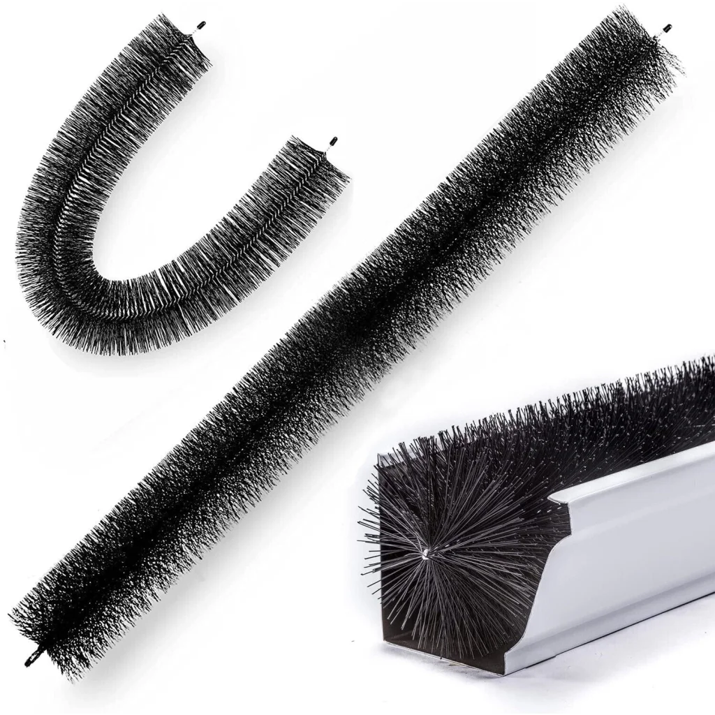 Gutter Brush Roof Leaf Guard 98x10cm 12x Heavy Duty Twigs