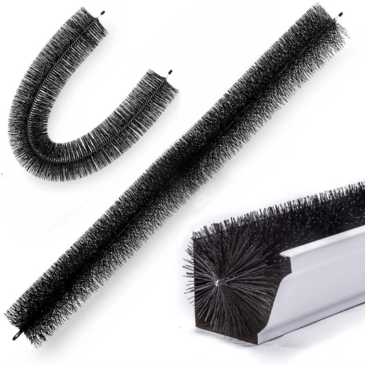 Gutter Brush Roof Leaf Guard 98x10cm 12x Heavy Duty Twigs