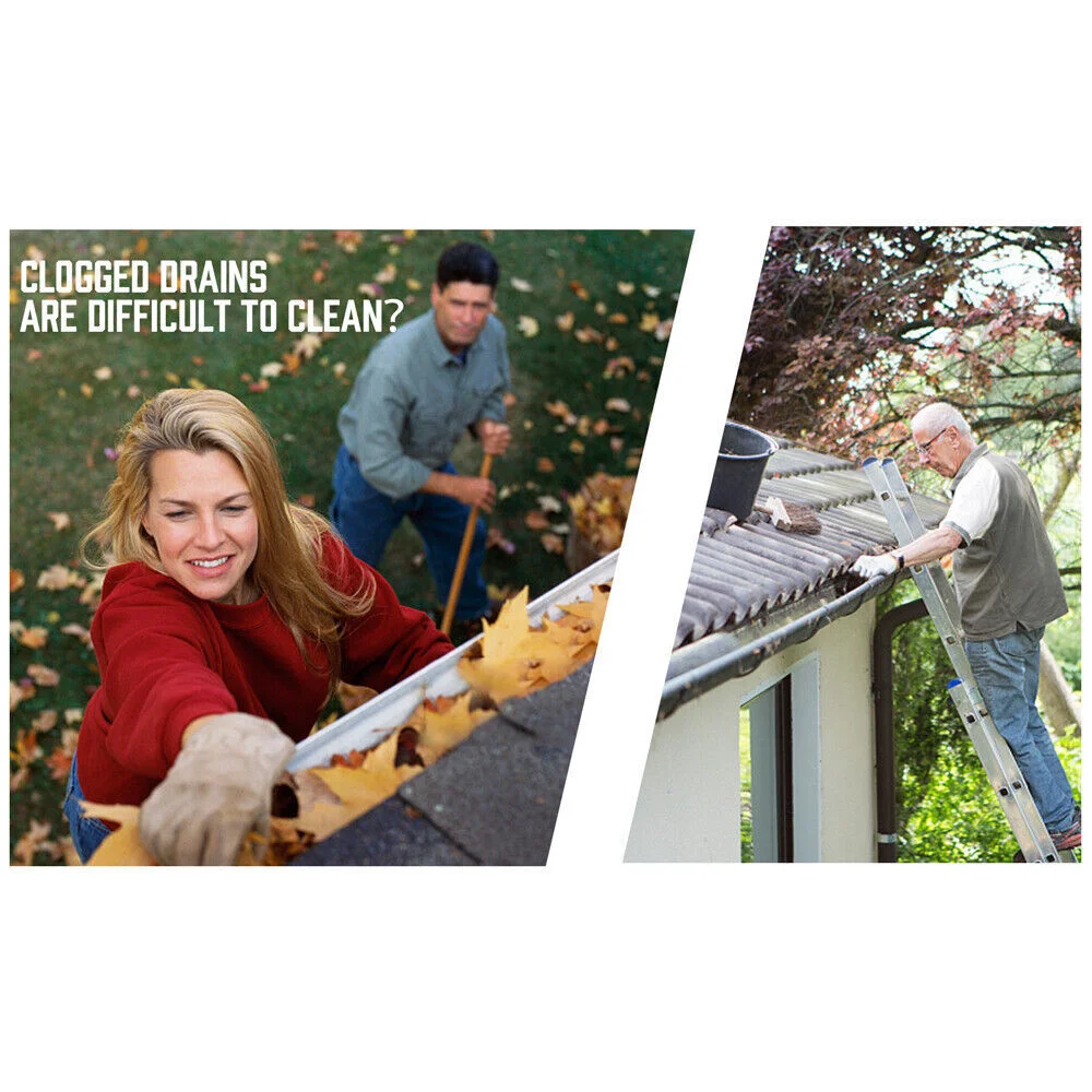 Gutter Brush Roof Leaf Guard 98x10cm 24Pc Heavy Duty Twigs