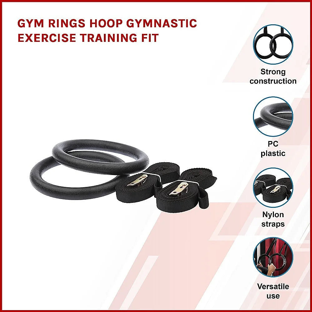 Gym Rings Hoop Gymnastic Exercise Training Fit - Fitness