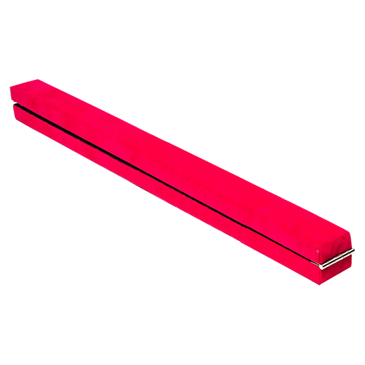 Gymnastics Folding Balance Beam 2.4m (8FT) - Pink Synthetic