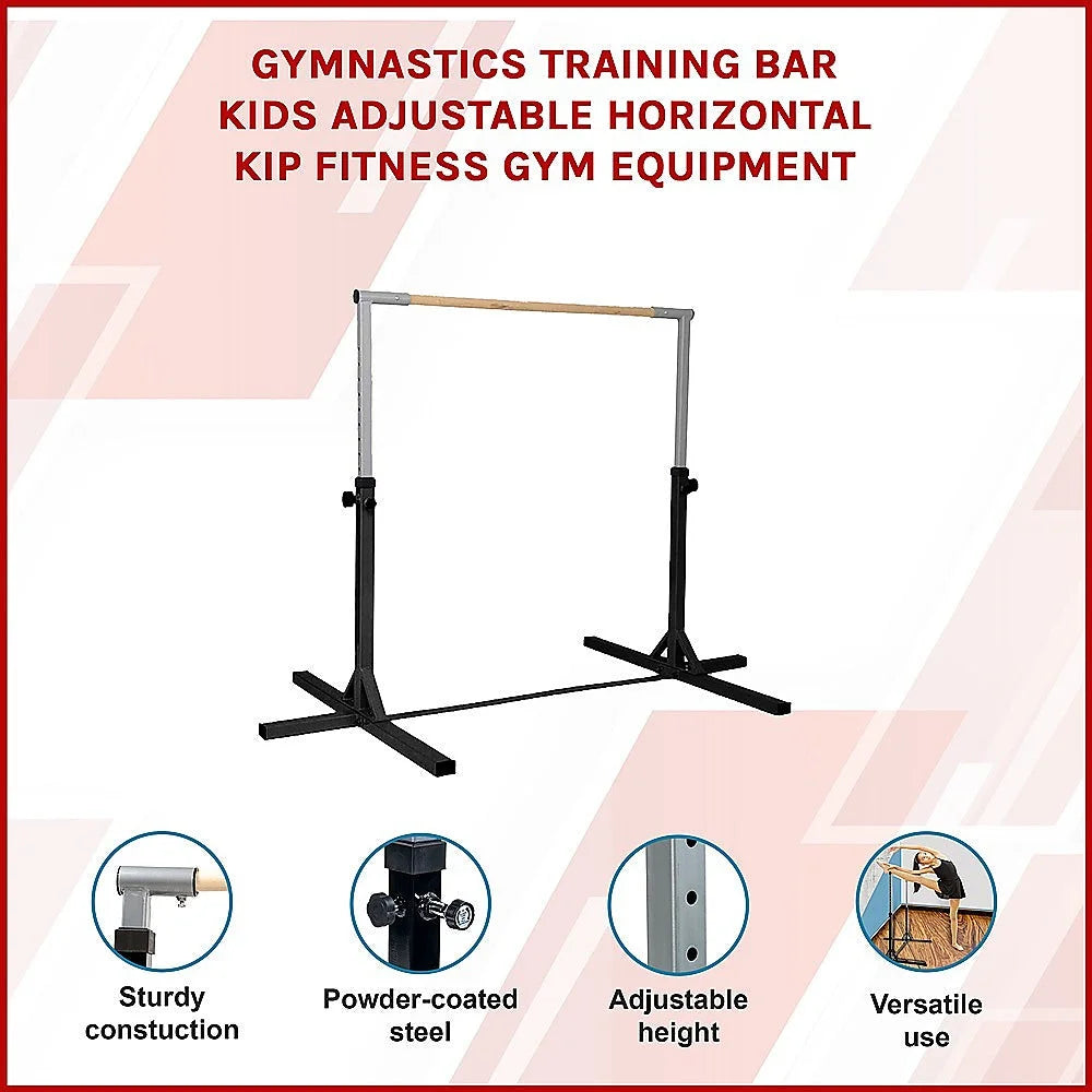 Gymnastics Training Bar Adjustable Horizontal Kip Kids