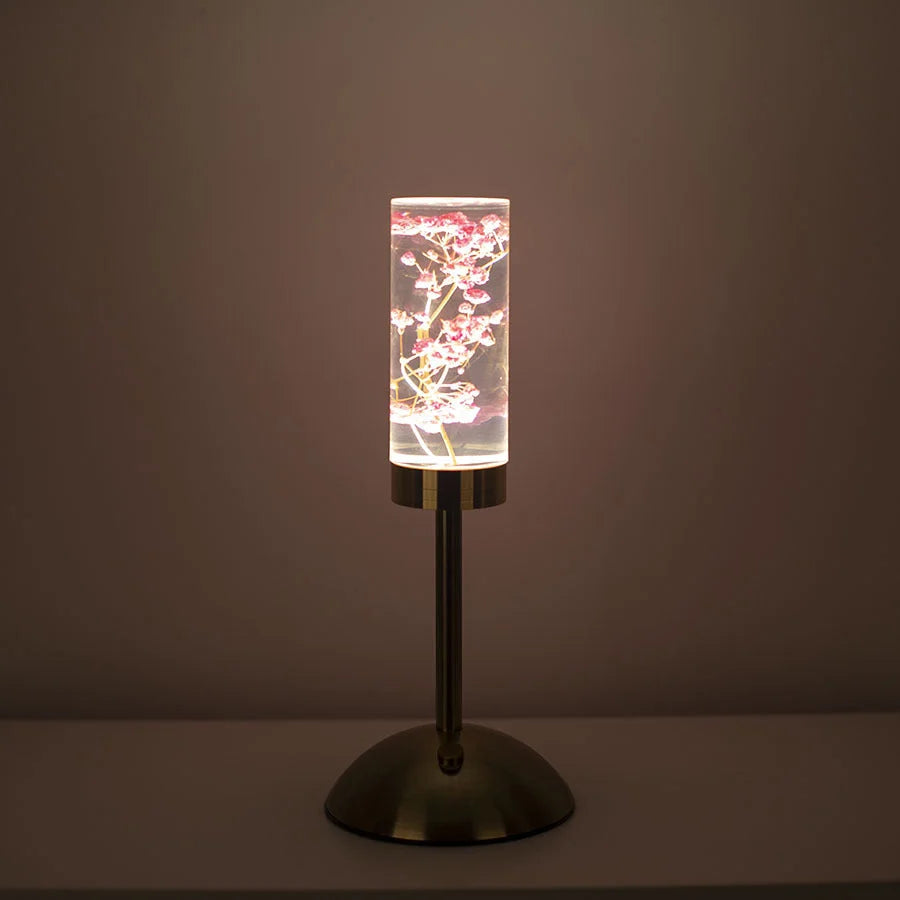 Gypsophila Paniculata Eternal Flower Acrylic Table Lamp