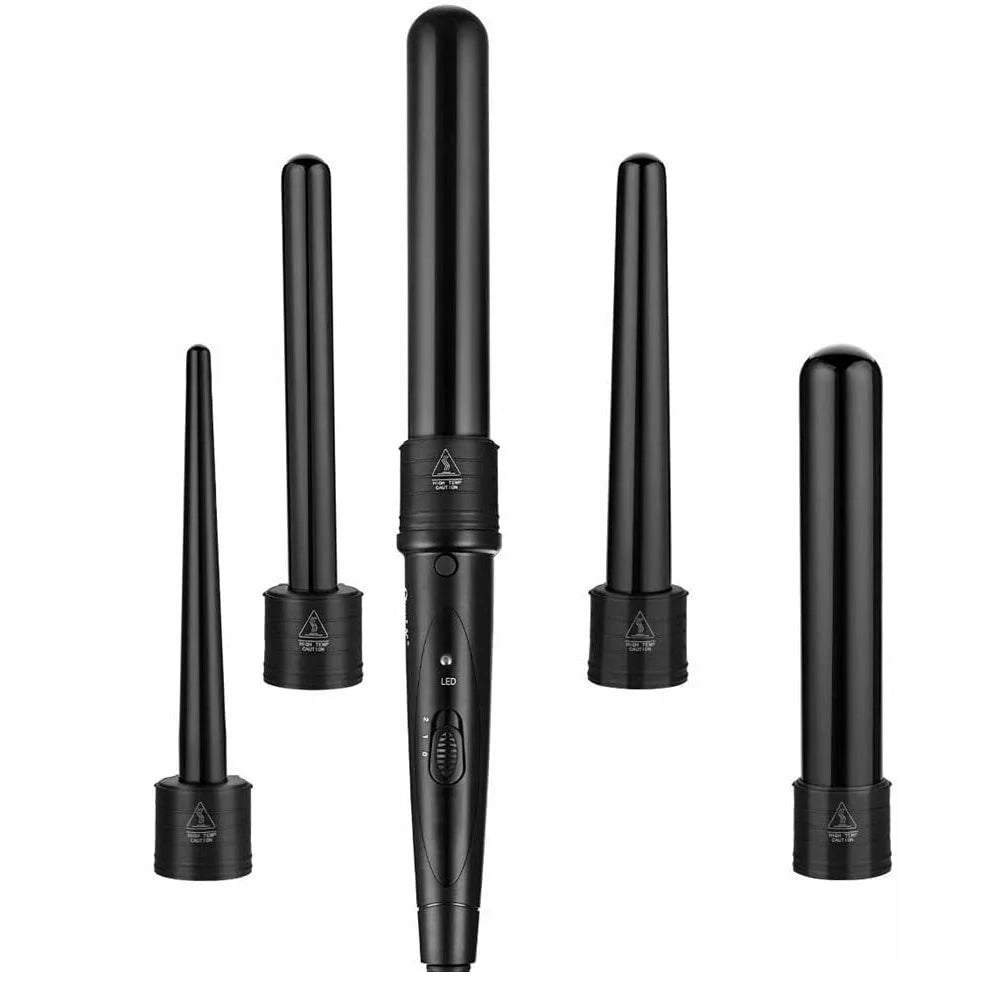 Hair Curler Wand Set 5-in-1 Ceramic Styling Curling Iron