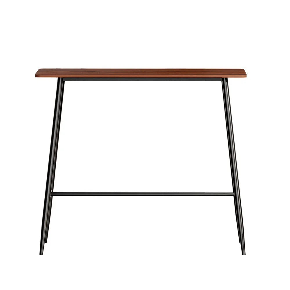 Wood wooden 120cm dining table with tabletop and support frame
