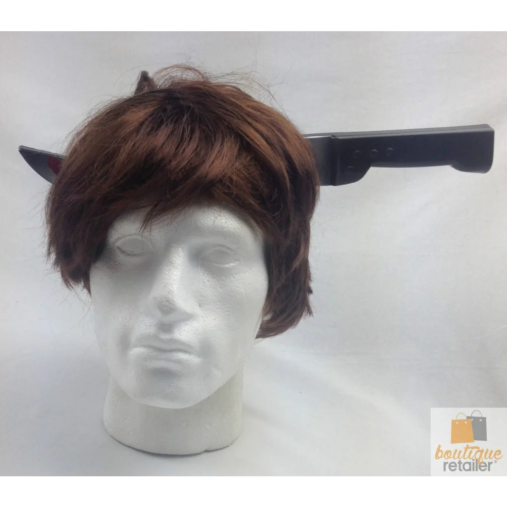 HALLOWEEN Fake Knife Through Head Horror Scary Headband