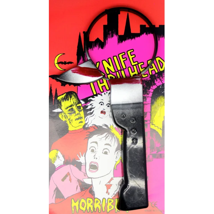 HALLOWEEN Fake Knife Through Head Horror Scary Headband