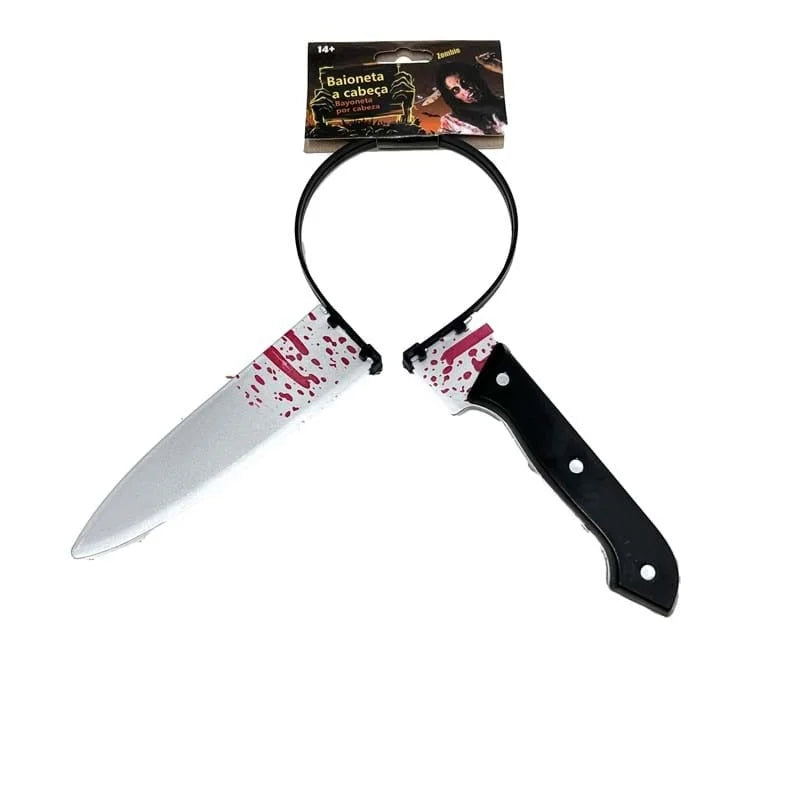 HALLOWEEN Prank Fake Knife Through Head Horror Scary