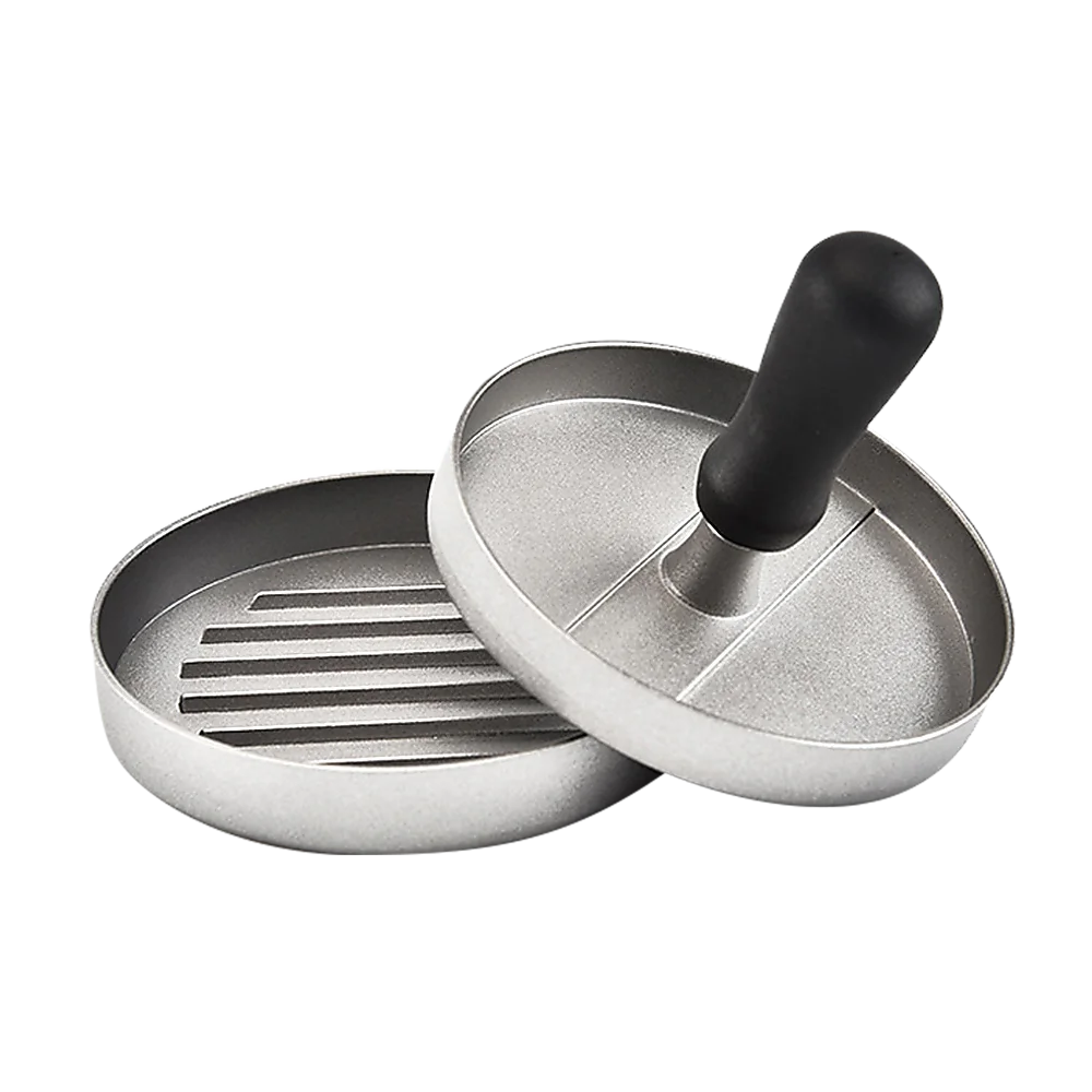 Hamburger Patty Maker Large Round Grill Press Burger Metal