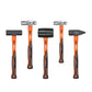 Hammer Set 5Pc Rubber Ball Pein Sledge Cross Pein Mallet