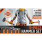 Hammer Set 5Pc Rubber Ball Pein Sledge Cross Pein Mallet