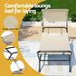 Hammock Bed with Stand Sun Lounge Chair - Beige - Home &