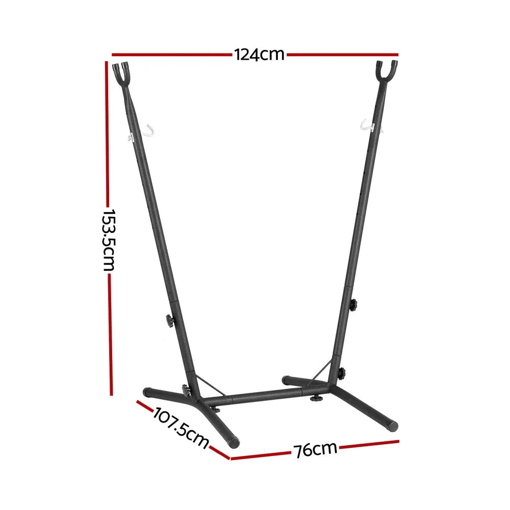 Hammock Chair Stand Metal Frame - Black - Furniture