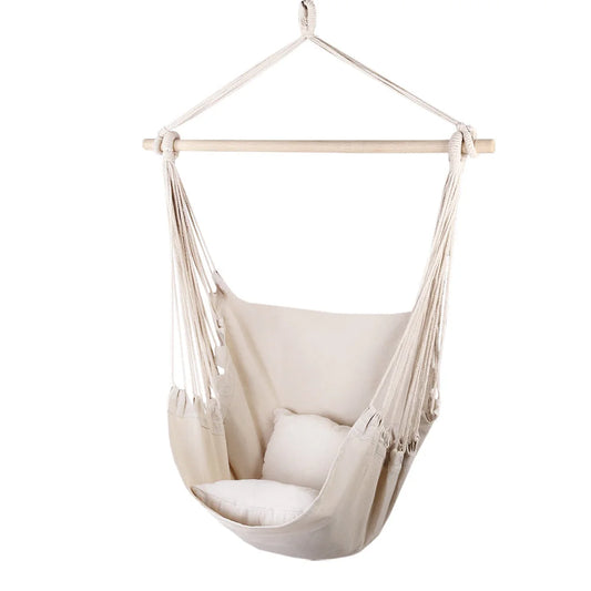 Hammock Swing Chair - Cream - Gardeon