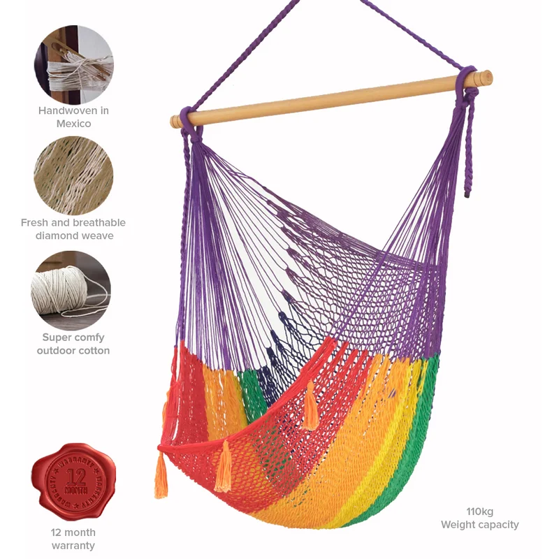 Hammock Swing Chair Mexican Rainbow