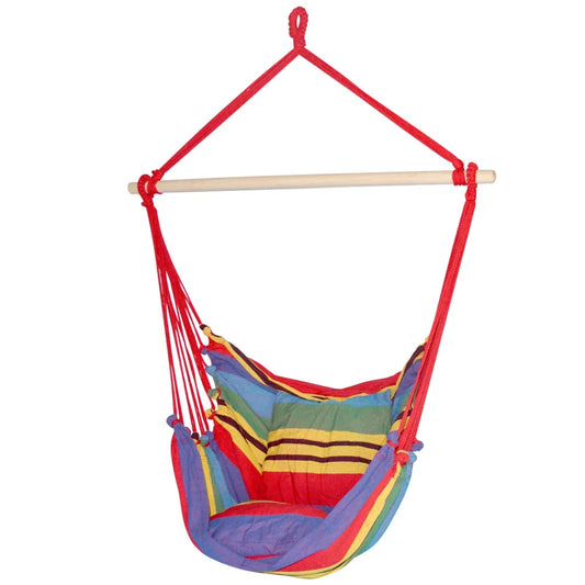 Hammock Swing Chair with Cushion - Multi-colour - Hammocks