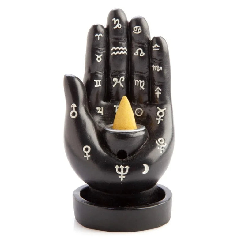 Hamsa Hand Backflow Incense Burner - Health & Beauty >