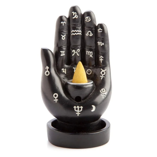 Hamsa Hand Backflow Incense Burner - Health & Beauty >