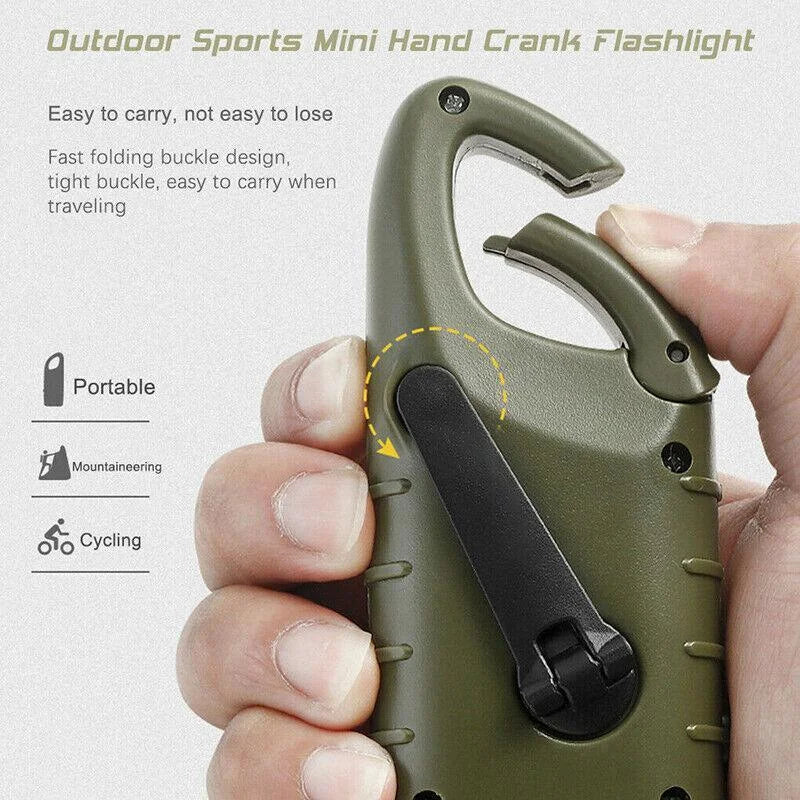 Hand Crank Solar Powered Rechargeable Led Camping Emergency