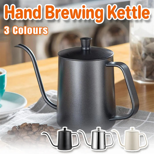 Hand Drip Coffee Pot Stainless Steel Fine Spout Hanging Ear