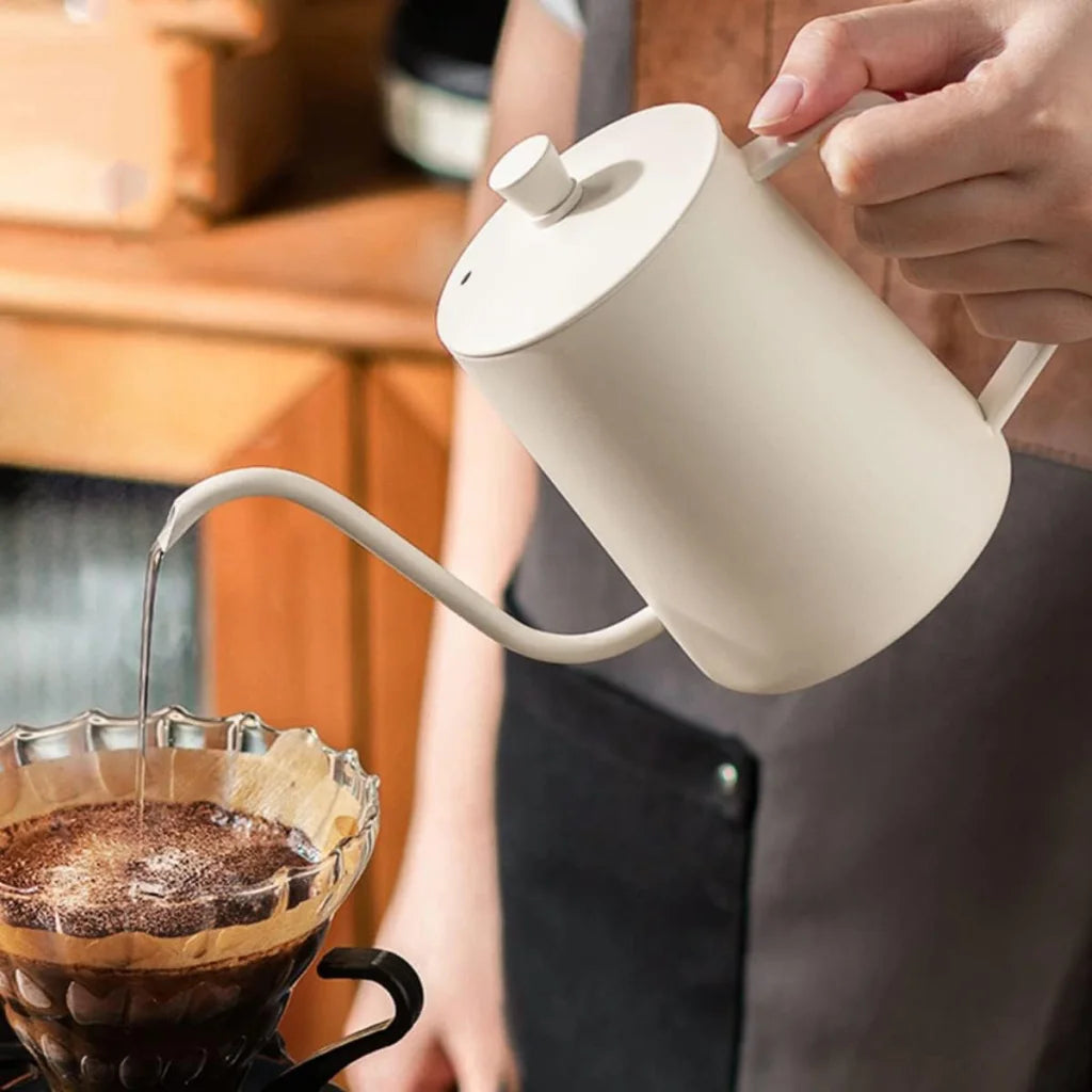 Hand Drip Coffee Pot Stainless Steel Fine Spout Hanging Ear