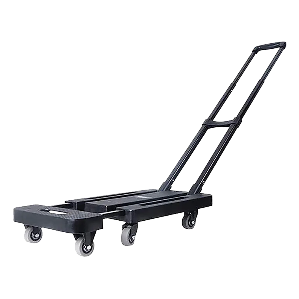 Hand Flatbed Trolley Cart Foldable with 6 x 360 Degree