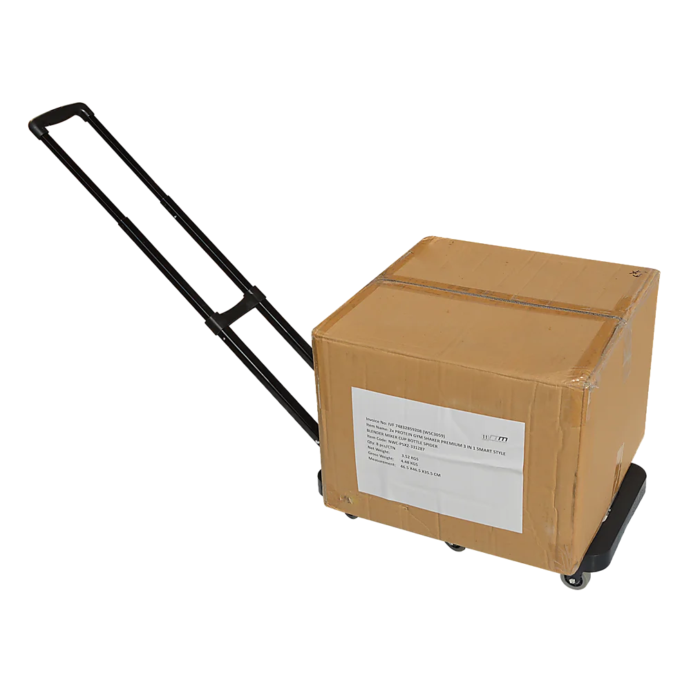 Hand Flatbed Trolley Cart Foldable with 6 x 360 Degree