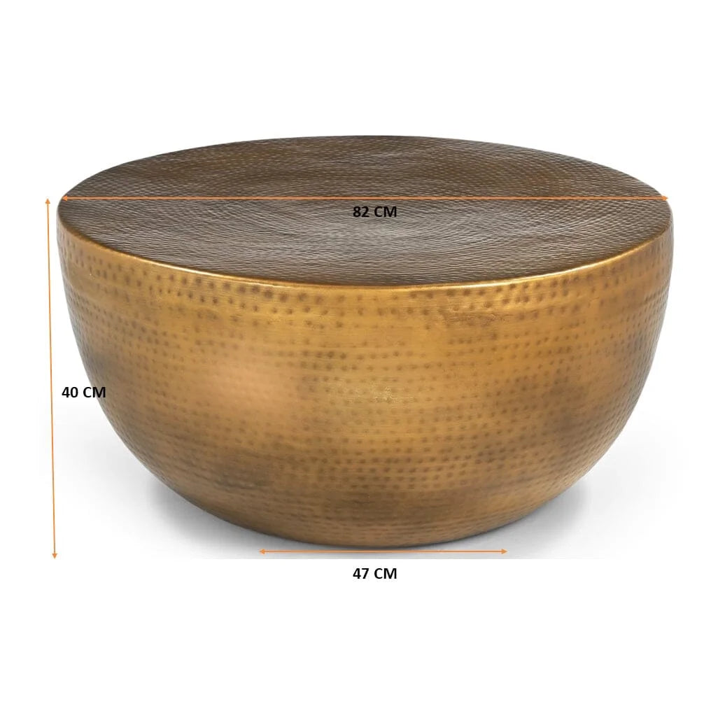 HAND MADE METAL PUNCHING COFFEE TABLE - Furniture > Living