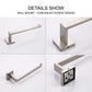 Square hand towel with holder ring wall mounted
