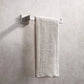 Square hand towel with holder ring wall mounted bar
