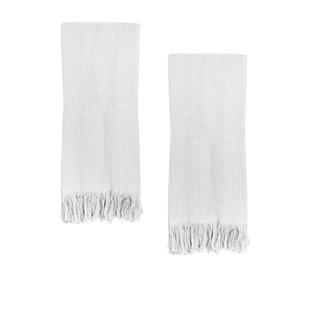 Hand Towels Set of 2 J Elliot Home Camila Cotton Waffle