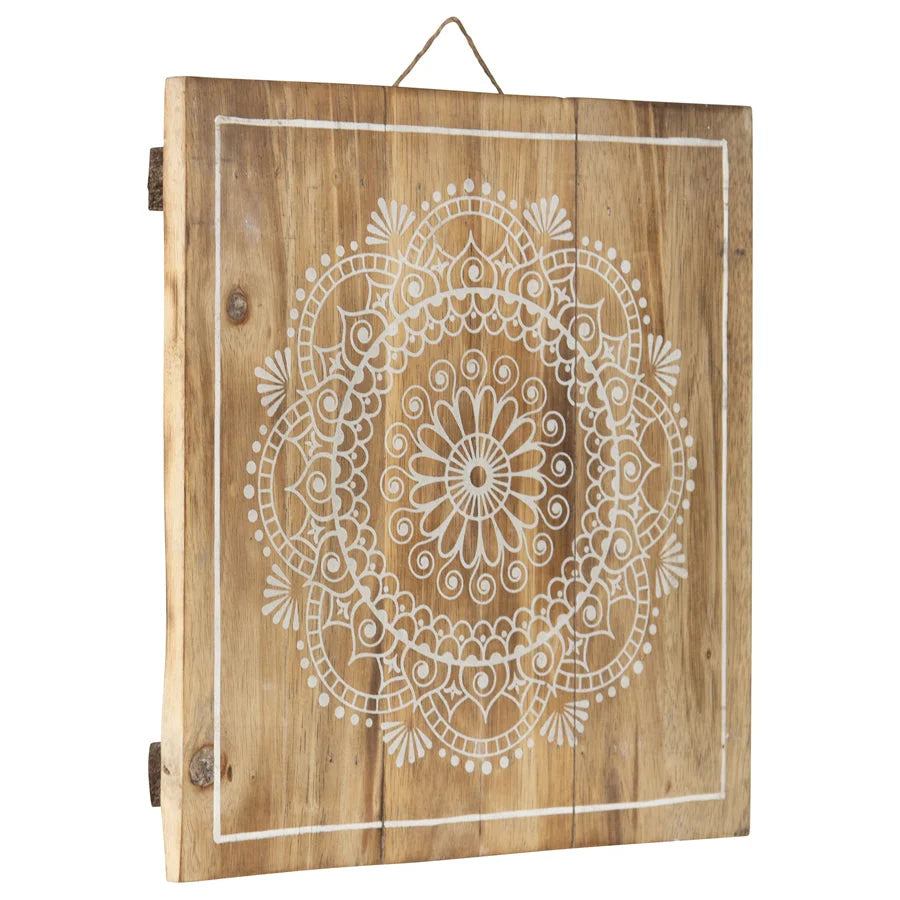 Handcrafted Intricate Mandala Wall Art 30x30cm - Home &